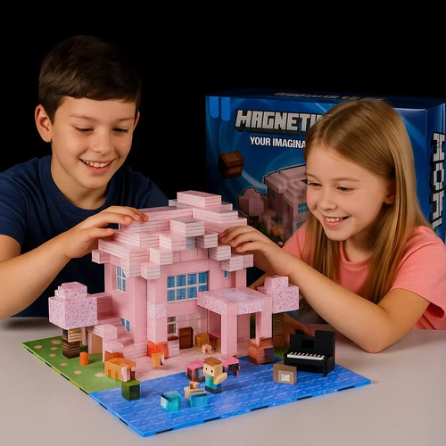 Magnetic building blocks - building,