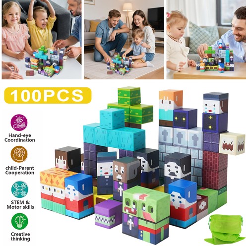 Minecraft style magnetic - minecraft,