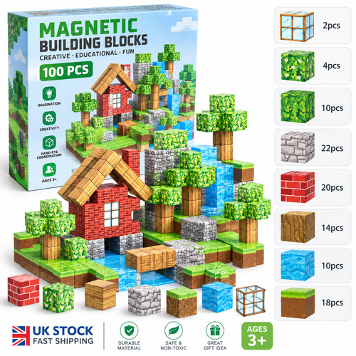 100pcs set minecraft - 100pcs/set, magnetic