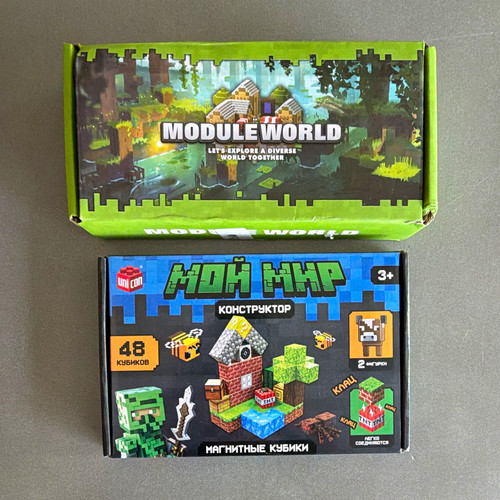 Magnetic cubes building - cubes, set