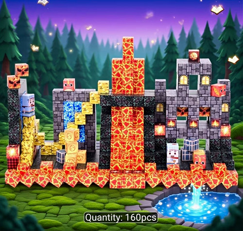 Magnetic building cube blocks - magnetic,