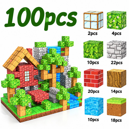 Magnetic building blocks - building,