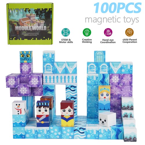 100x magnetic blocks - 100x,