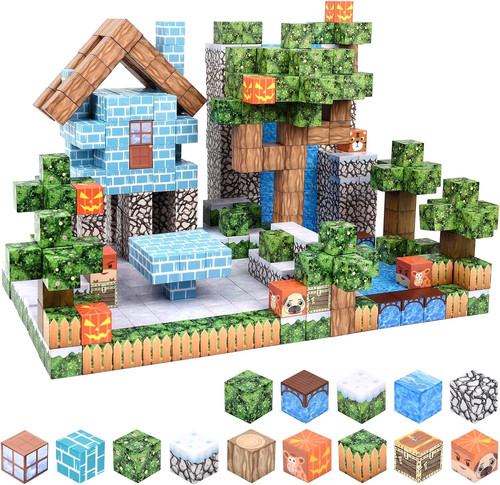 100pcs magnetic minecraft - 100pcs,