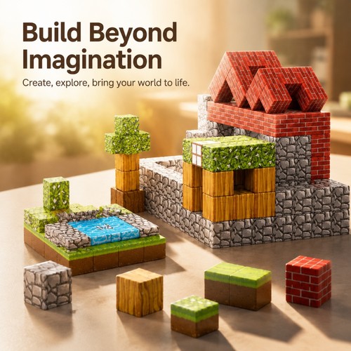 New minecraft magnetic - new,