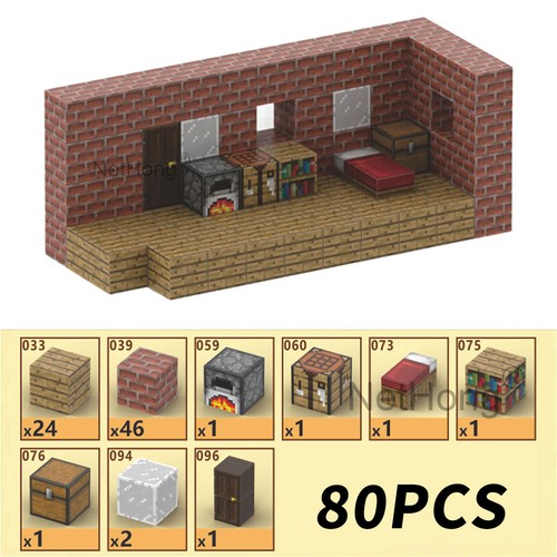 80pcs set minecraft magnetic - 80pcs/set,