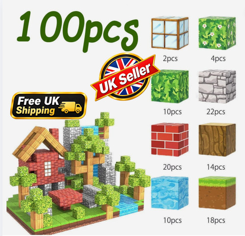 100pcs minecraft magnetic - 100pcs,