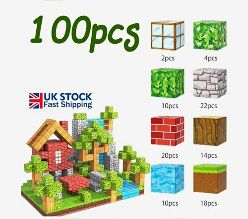 100pcs set minecraft - minecraft, magnetic
