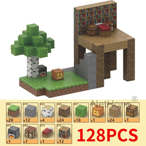 128pcs minecraft magnetic - 32-128pcs,
