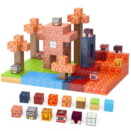 100pcs set minecraft magnetic - minecraft,