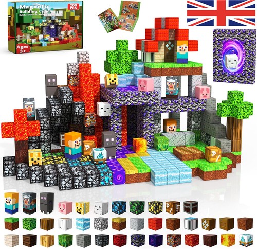 200pcs set minecraft magnetic - 200pcs/set,