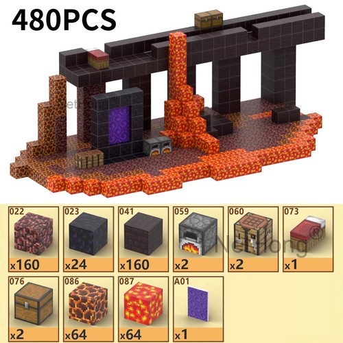 480pcs minecraft magnetic - minecraft,