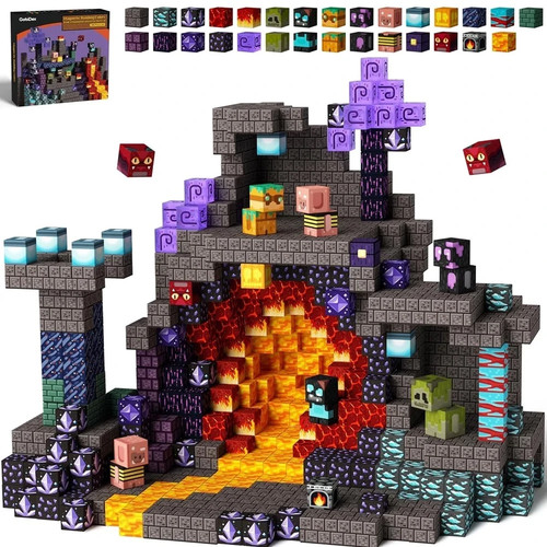 100pcs set minecraft - minecraft, magnetic