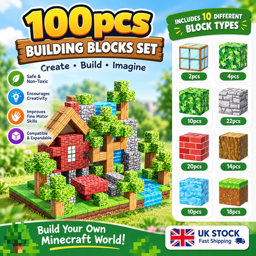 100pcs magnetic minecraft - 100pcs,